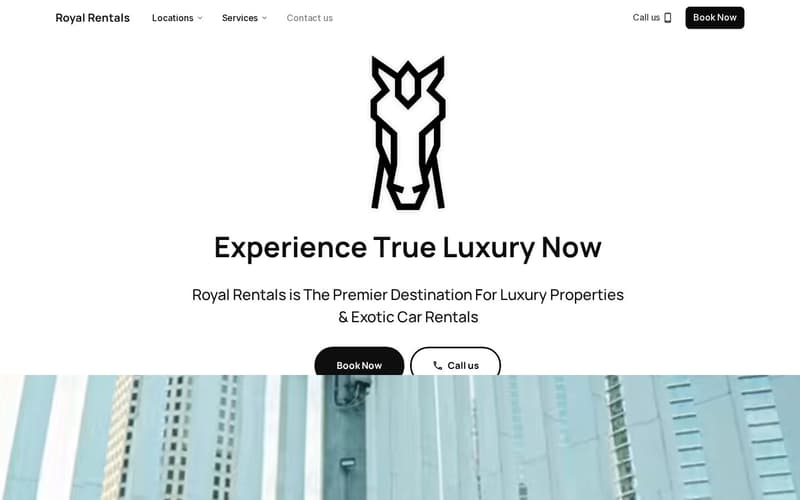 Homepage of Royal Rentals (royalrentals.io)