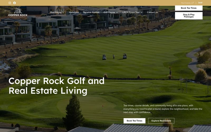 Homepage of Copper Rock (copperrock.com)
