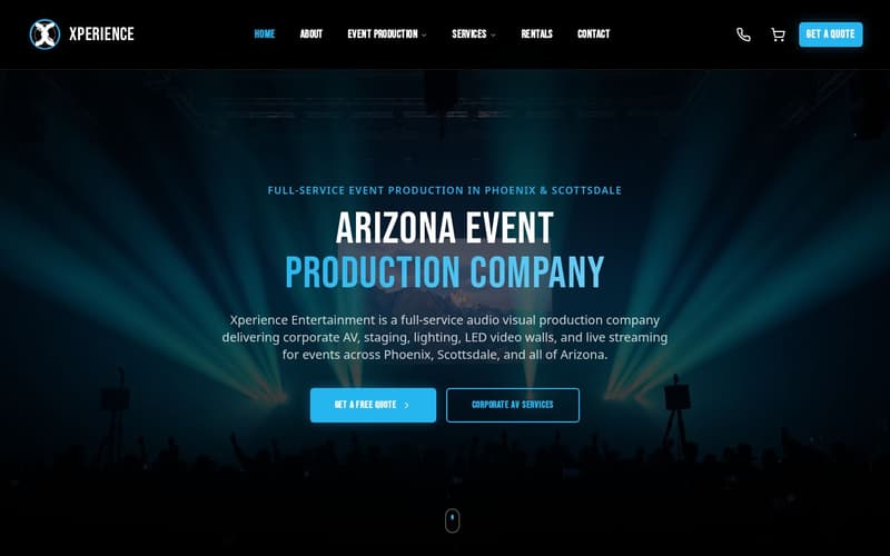 Homepage of Xperience Entertainment (readytoxperience.com)